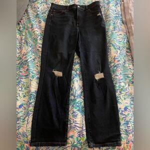 Express Slim Super High Rise Jeans Dark Rinse size 8R NWOT